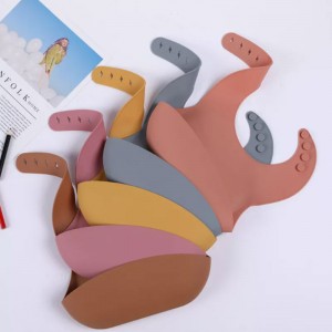 Baby haklappar silikon haklapp justerbar vattentät bordsartiklar matklass