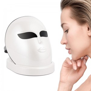 Led Face Mâsk Light Therapy 7 Color Skin Rejuvenation Therapy LED Photon Mâsk Light Facial Skin Care Anti Aging Skin Drawing rynkor toning mâsk (för ansikte&hals).