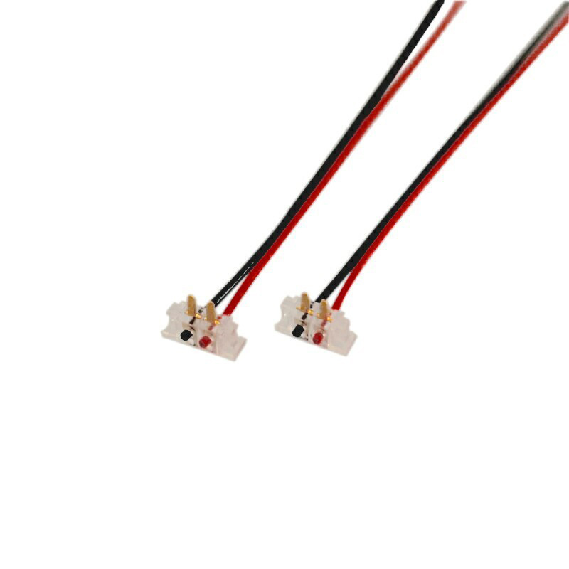 Bearbetning och anpassning 1.27 avstånd från Crystal Head Pierces Horn Battery Electronic Terminal Wire Elco8005 Micro Motor Cable