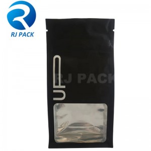 Barnbeständig platt bottenpåse med fönster