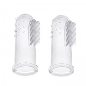 Mjuk borst silikon barn baby spädbarn tandvård finger tandborste