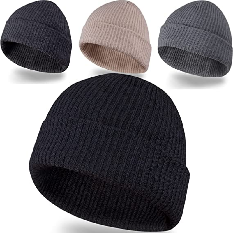 Beanie hattar för män, slouchy mössor för män stickade mössor för kvinnor&tonåring för vårens sommarhöstvinter