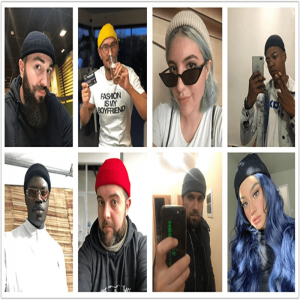 Kort fiskare beanie för män kvinnor, beanie hatt