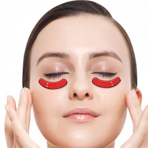 EMS&Red Light Eye Beauty Massager Instrument, Hemanvänd skönhetsögonbrynkmassageranordning Vibration Massager LED Red Light Eye Patches RF Eye Beauty Instrument för att ta bort fina linjer