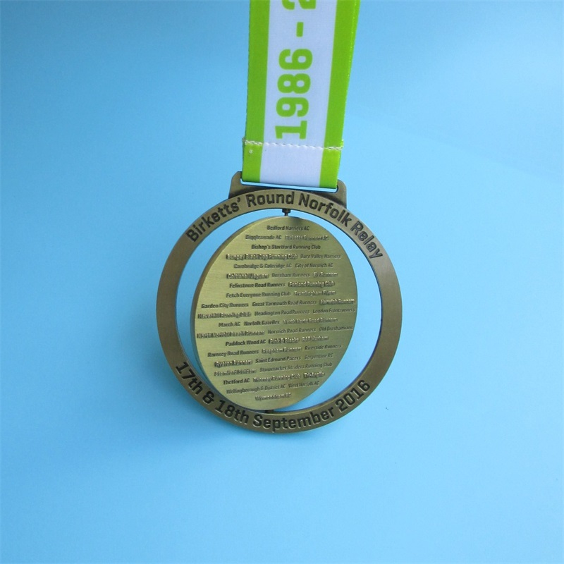 Zinklegering Relay Race Spin Medal