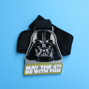 Personlig Honor Awards Metal 3D Black Plated Military Medal