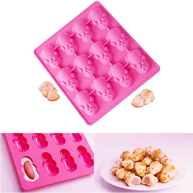 Silikonform 12 Little Pig Cake Mold For Cakes Baking Mold Decoration Molds Tools