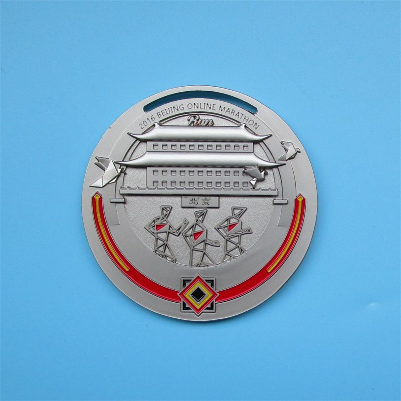 Anpassad logotyp Antik design 3D Metal Colorful Medal Marathon Medal Finishers 2016