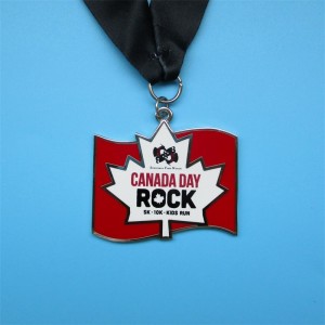 Emaljerade medaljer anpassade metall guld silver koppar medalj färgglada utmärkelser