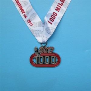 Tillverkare Custom High Quality Metal 3D Marathon Sport Medal