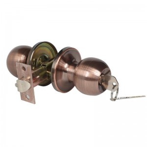 2501 inträdesdörrknapp med lås ochnyckel-, inre och ytterdörrlås, standardkuldekratten