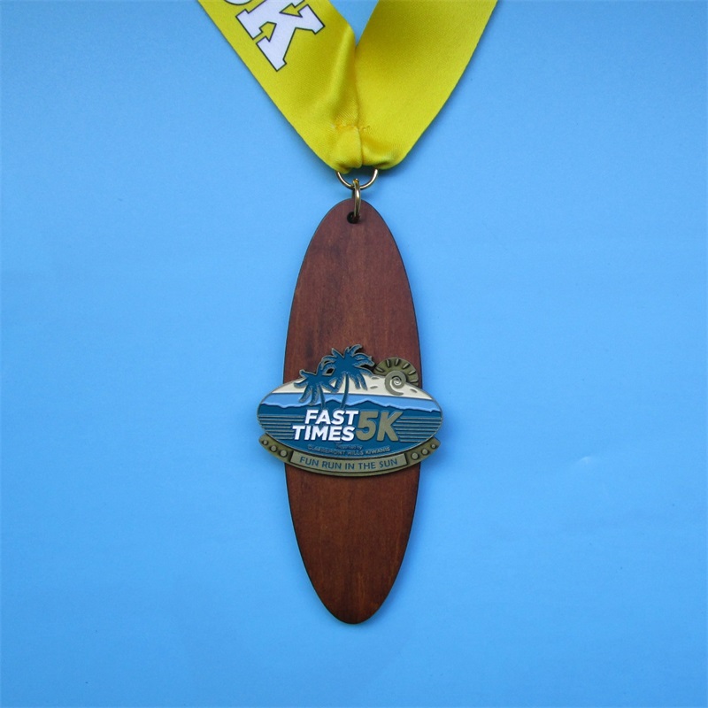 Prismedaljer med band tomt guld silver bronscykling som kör maraton seglingsmetallsportmedalj