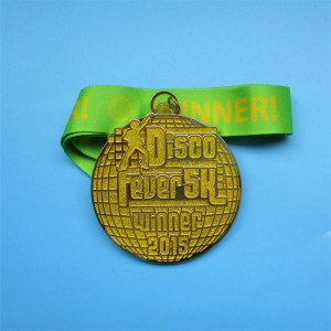 3D animaliska metallmedaljer Holiday Running Medlas