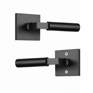 S7135 Passage Dörrhandtag, matt svart garderob Passage Dörrhandtag, passagespak inre dörrhandtag Black, Black Passage Door Knobs
