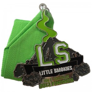 Designa din egen tomma zinklegering 3D Gold Award Marathon som kör anpassad metallsportmedalj