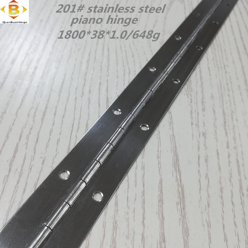 Standardstorlek lång gångjärn 201#72 ‘’*1.5 Rostfritt stål piano gångjärn kontinuerligt radskåp piano gångjärn