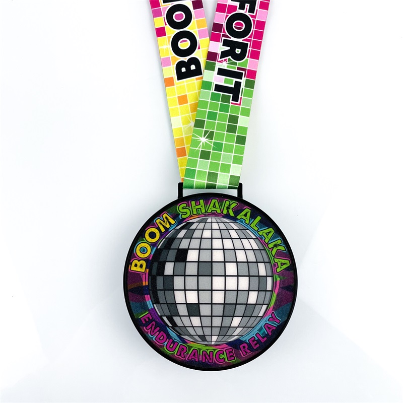 LED Glowing Night Run MedalS Ball Design Fun Run Medal