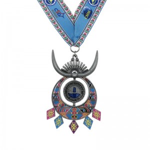 Anpassad medaljonghalsband 4D Emalj Anpassad medalje för souvenir