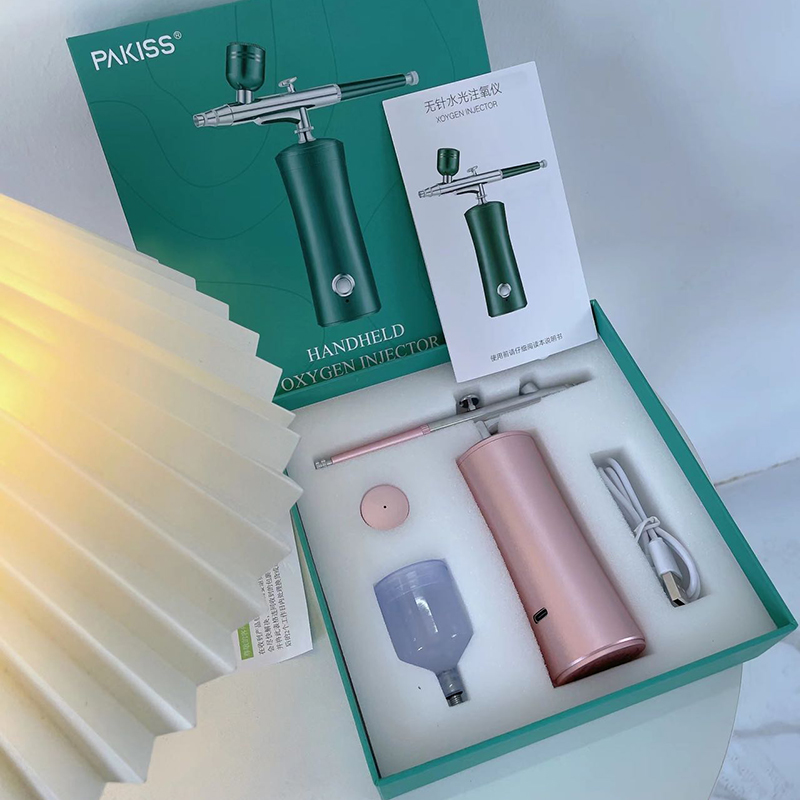 Öppen avancerad hudvård med syreinjektor avvisa handslappning av hudvårdsläge