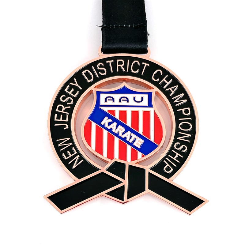 Anpassad form Logo Metal Sport Medal för Wholesales Kungfu Boxing Race Medal