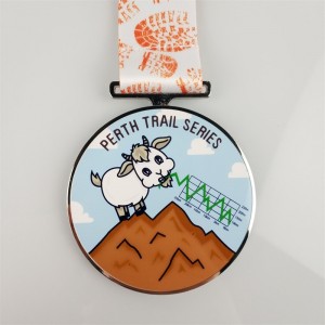 Die Cast Medal Color 3D Emaljmedaljer Custom Printed Medal