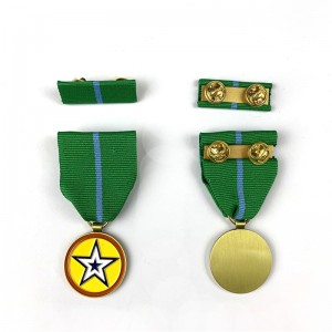 Anpassad hedersmedalj Militär metallmedalj Honor med PIN -kod med PIN
