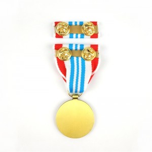 3D Zinklegering Gold Silver Bronze Graverad medalj Anpassad metall tomt Universal Medal Honor Class Medal