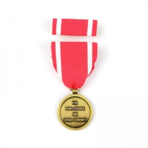 Hard Emamel Pin Medallion Die Cast Metal Badge 3D Aktivitetsmedaljer och utmärkelser hedrar medaljer med kort band
