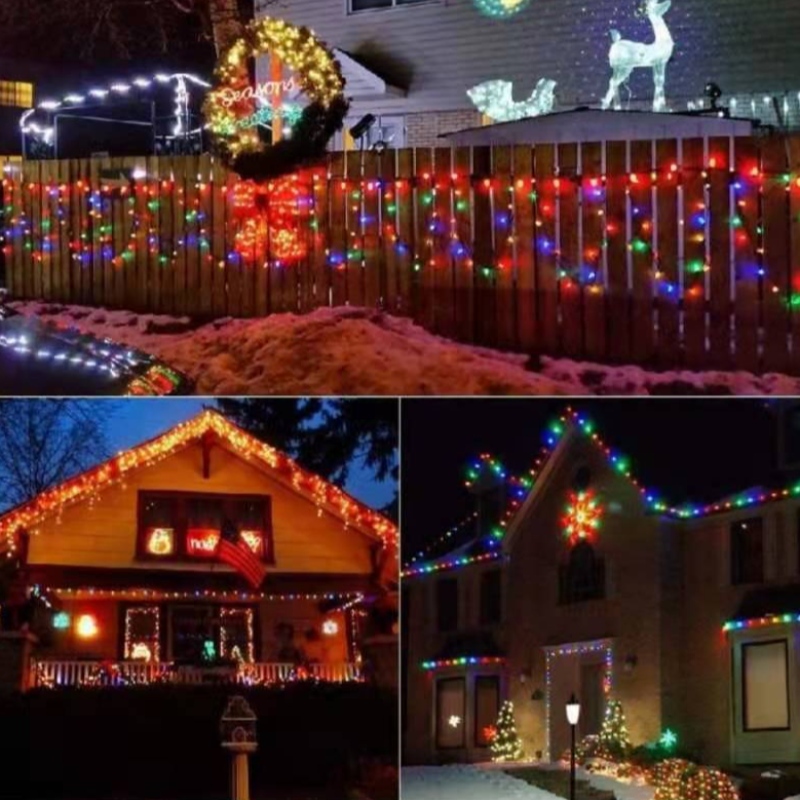 C9 Strawberry Christmas Light Set Outdoor Waterproof Colorful Christmas Light String