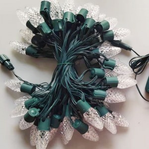 C9 Strawberry Christmas Light Set Outdoor Waterproof Colorful Christmas Light String