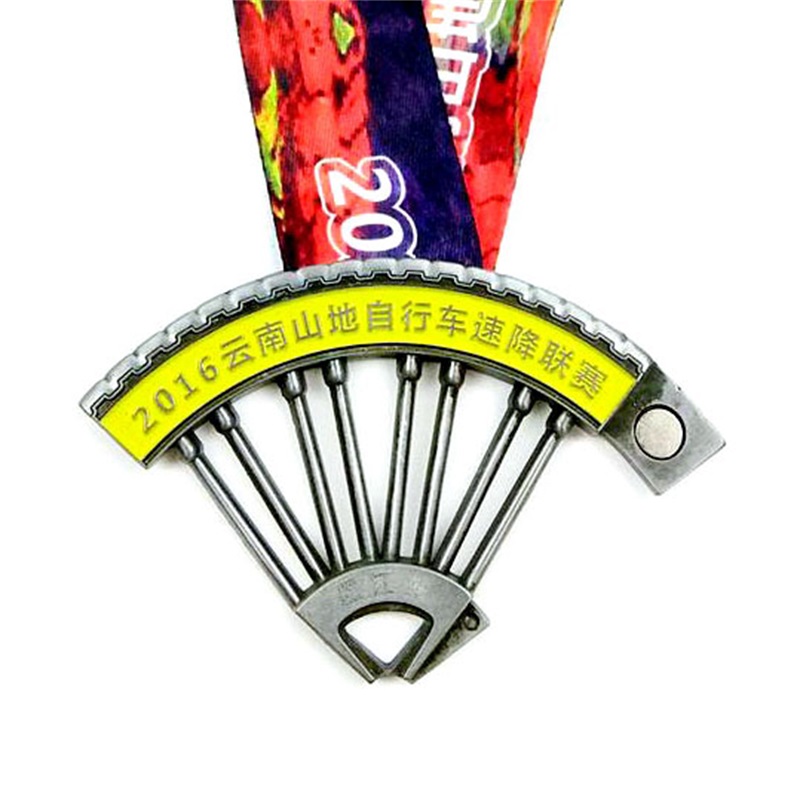 Anpassad 3D -gjuten Cycling Mountain Bike Race Bicycle Sport Medal