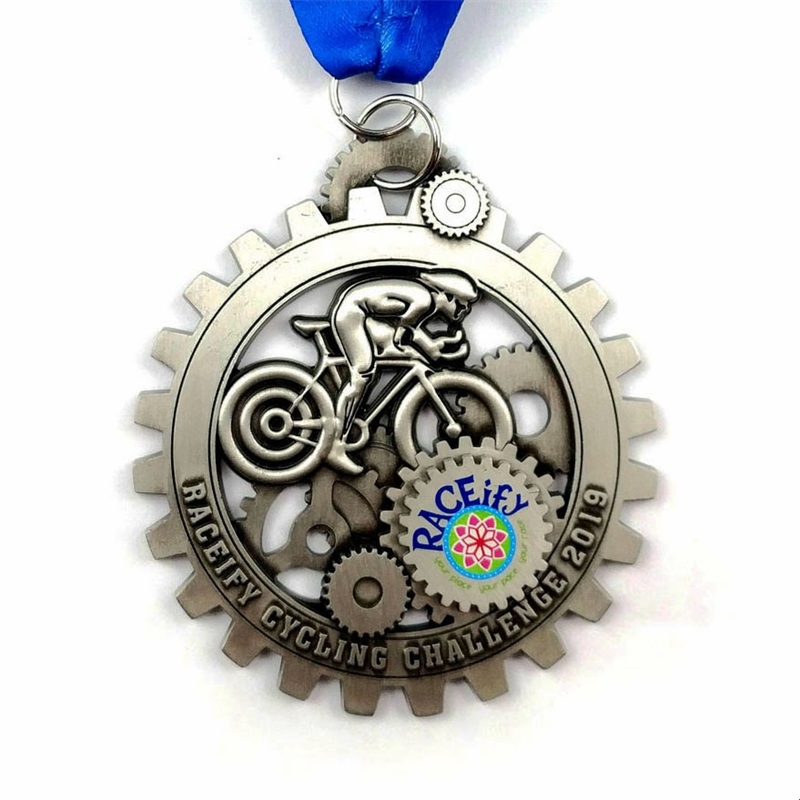 Gagny anpassad metall 3D -cykelserie racercykelmedaljer
