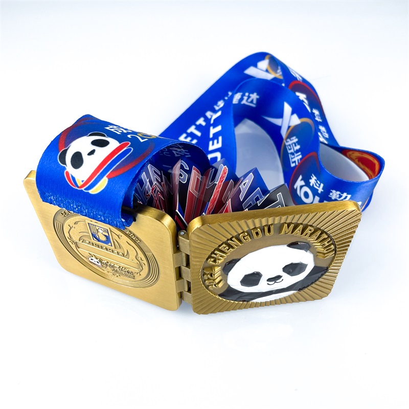 Panda Designkvalitet Custom Marathon Medal Metal Sport Medal