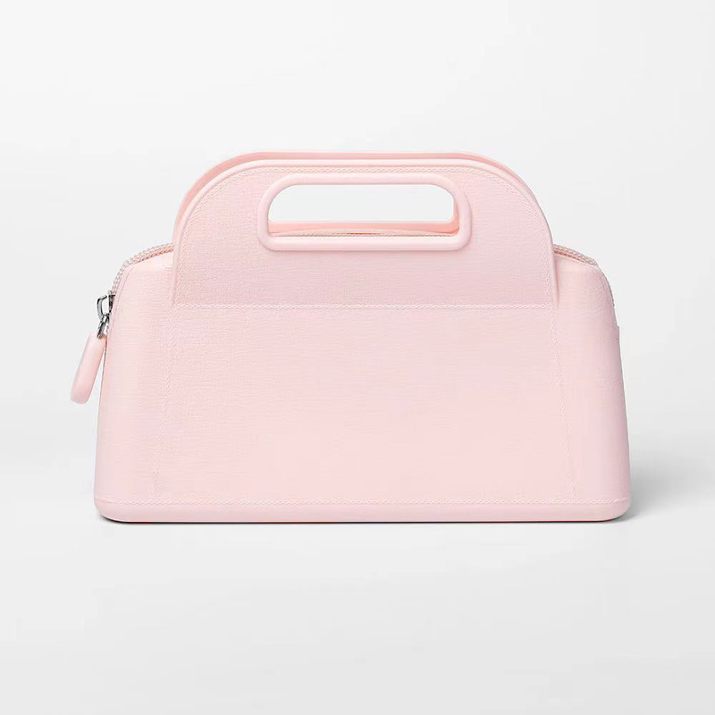 Waterproof Silicon Handbag Custom Fashion Frosted Color Silicone Tygväskor Ravel Cosmetic Bag