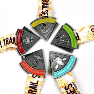 Billiga anpassade metallutmärkelser Kombinationsmedalj