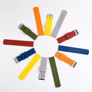 Multi Color Silicone Watch Fluororubber Armband Rems för timepieces