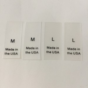 Transparent tryckmärke, anpassat högkvalitativt tryckmärke