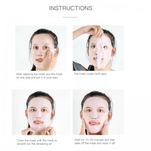 Återanvändbar silikonmaskmask täcker silikon hudmask återanvändbar fuktgivande ansiktssilikonmask anti-förångning mask ansiktsvårdsverktyg