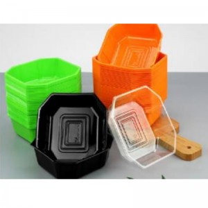 Inget lock djupt bricka 155*145*50 mm hgf-01b grön/orange