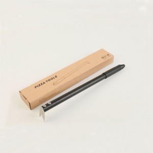 Turning Pizza Forks Pizza Turner Aluminium Handle Bakeware robust lätt att lagra&överföringskök och bakverktyg, svart