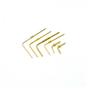 Mässing Plug&Sockets Pin --- Rätt vinkeländ