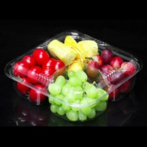 Fyra-ComPartment Fresh-cut Fruits Box Bottom 290*195*75 mm HJ-04L