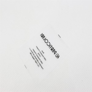 Transparent tryckt fraktmärke