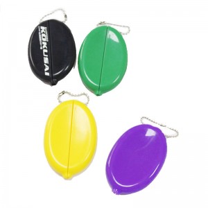 Silikon Oval Coin Purse Coin Bag, Men \\\\ \'s/women \\\\\' s väska med kedja, matkvalitetssilikonväska, miljövänlig och vattentät