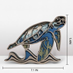 3dwooden hantverksdekoration