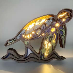 3dwooden hantverksdekoration