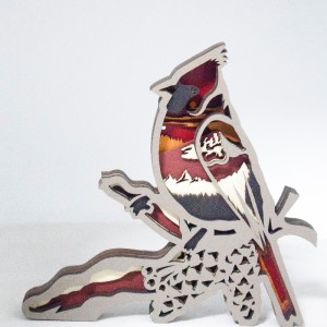 3D trägjurfågelornament