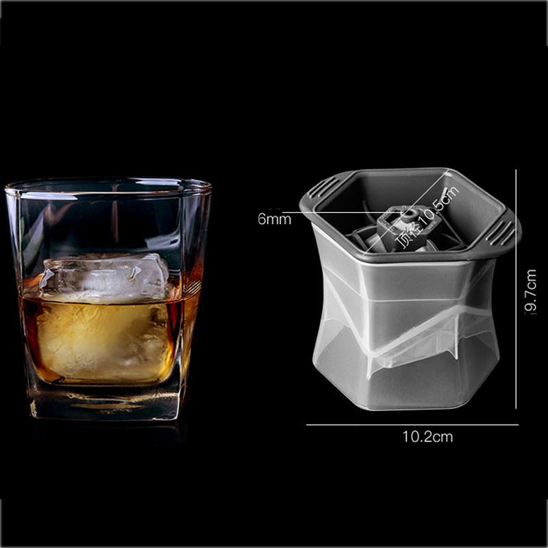 Silikonisformar återanvändbara och BPA-fria hantverksisformar/bra för whisky, cocktails, kaffe, läsk, stora isbitarformar