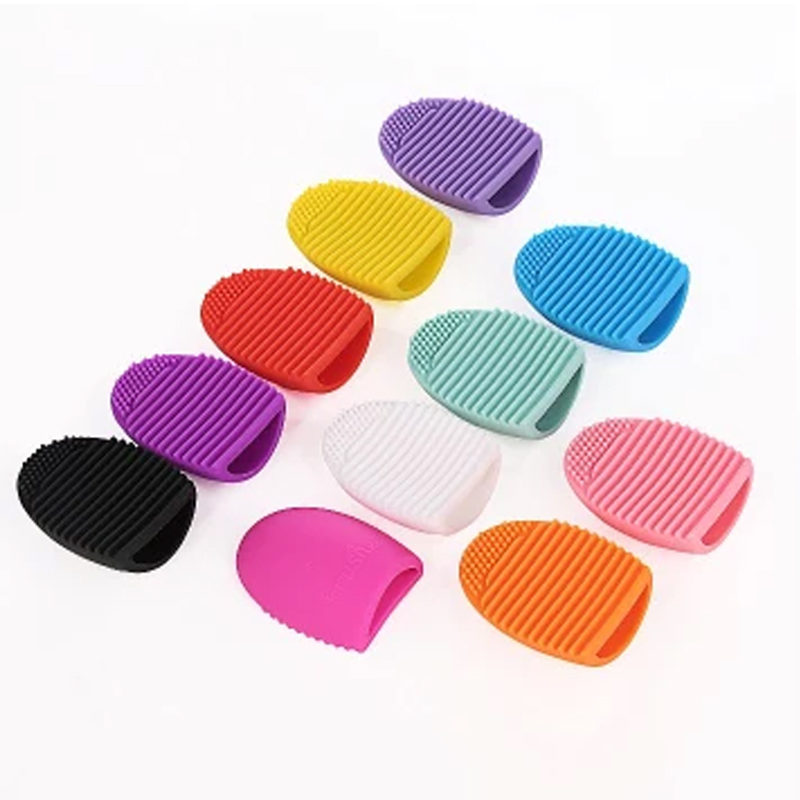 Makeup Brush Cleaner Mat Silicone Cosmetic Cleaning Pad Washing Scrubber Board Makeup Egg Washing Tool