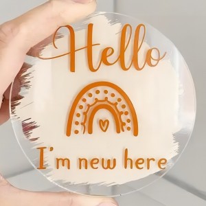 Akryl laserskuren graveringsemesterbarn